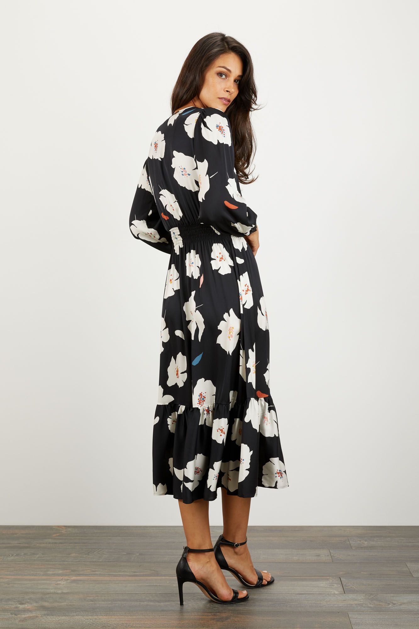 Juliette Dress | Black Poppies