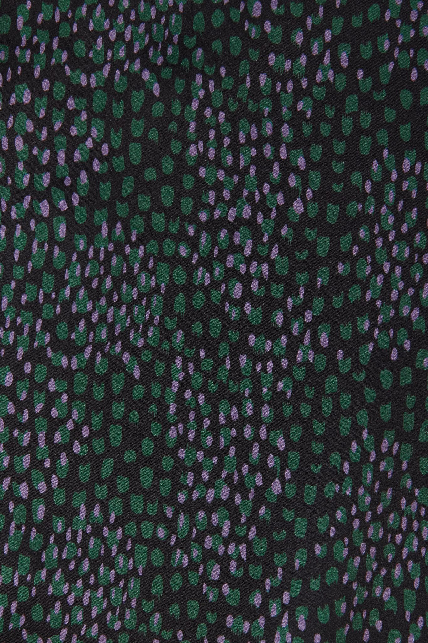 Stella Top | Emerald Spots in Silk Charmeuse