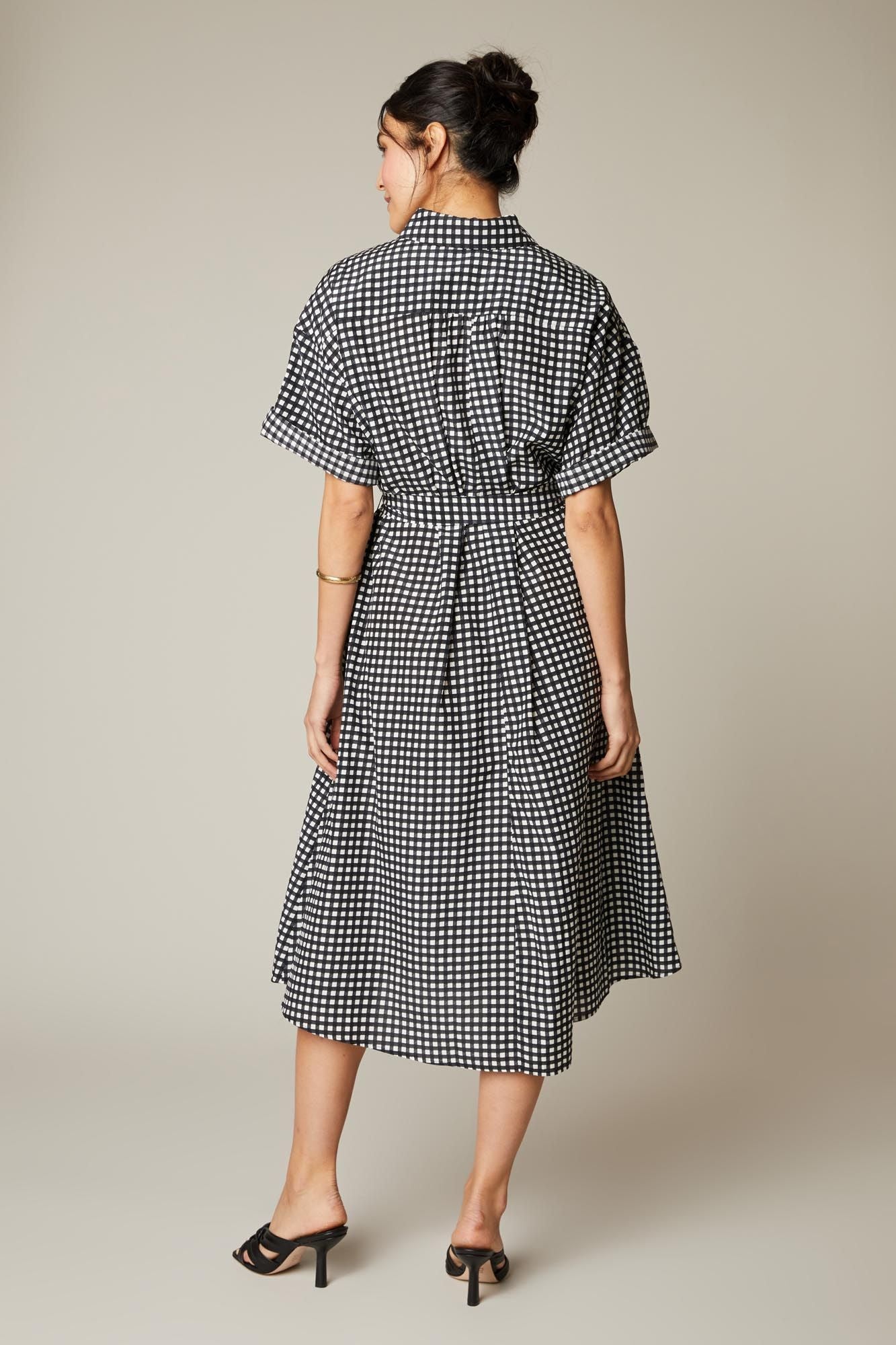 Sarah Shirtdress | Black Gingham