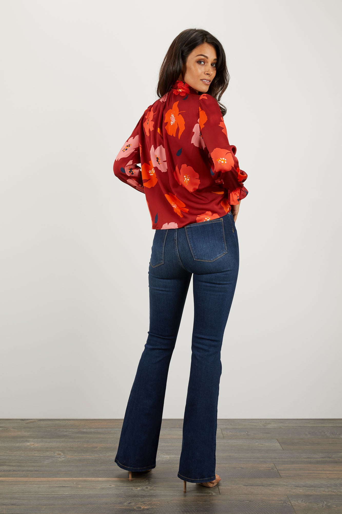 Stella Top | Crimson Poppies