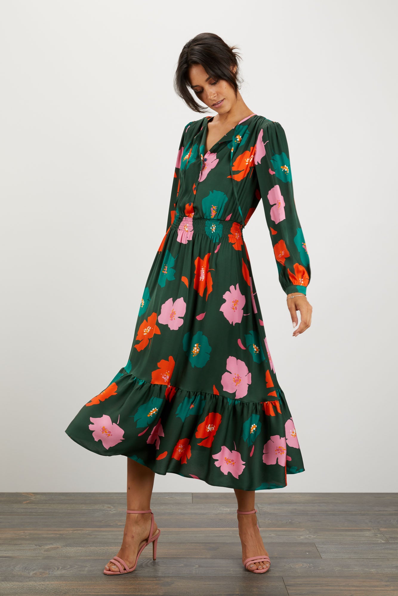 The Juliette Dress | Evergreen Poppies