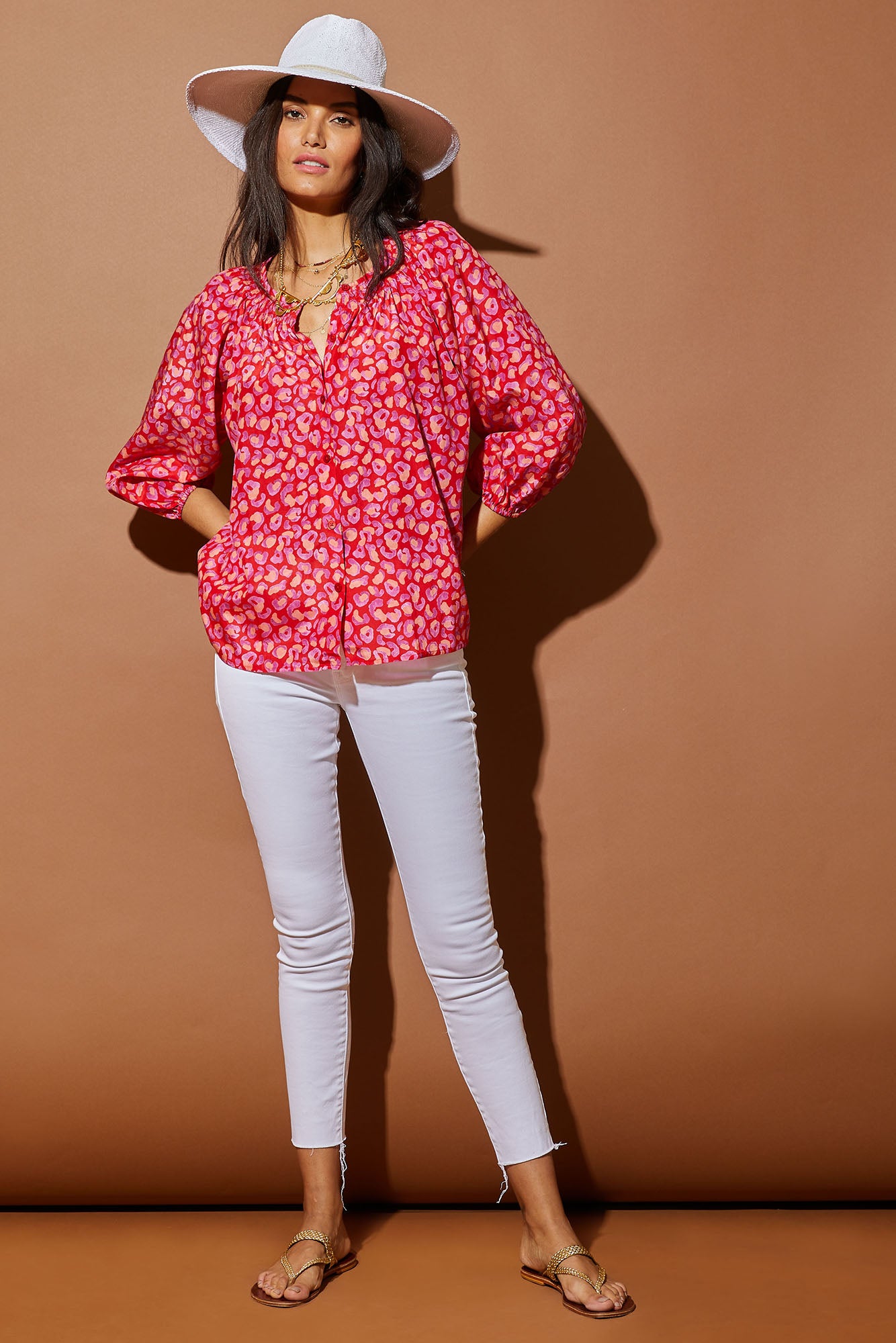 The Classic Blouse - Hugs and Kittens in Silk Cotton