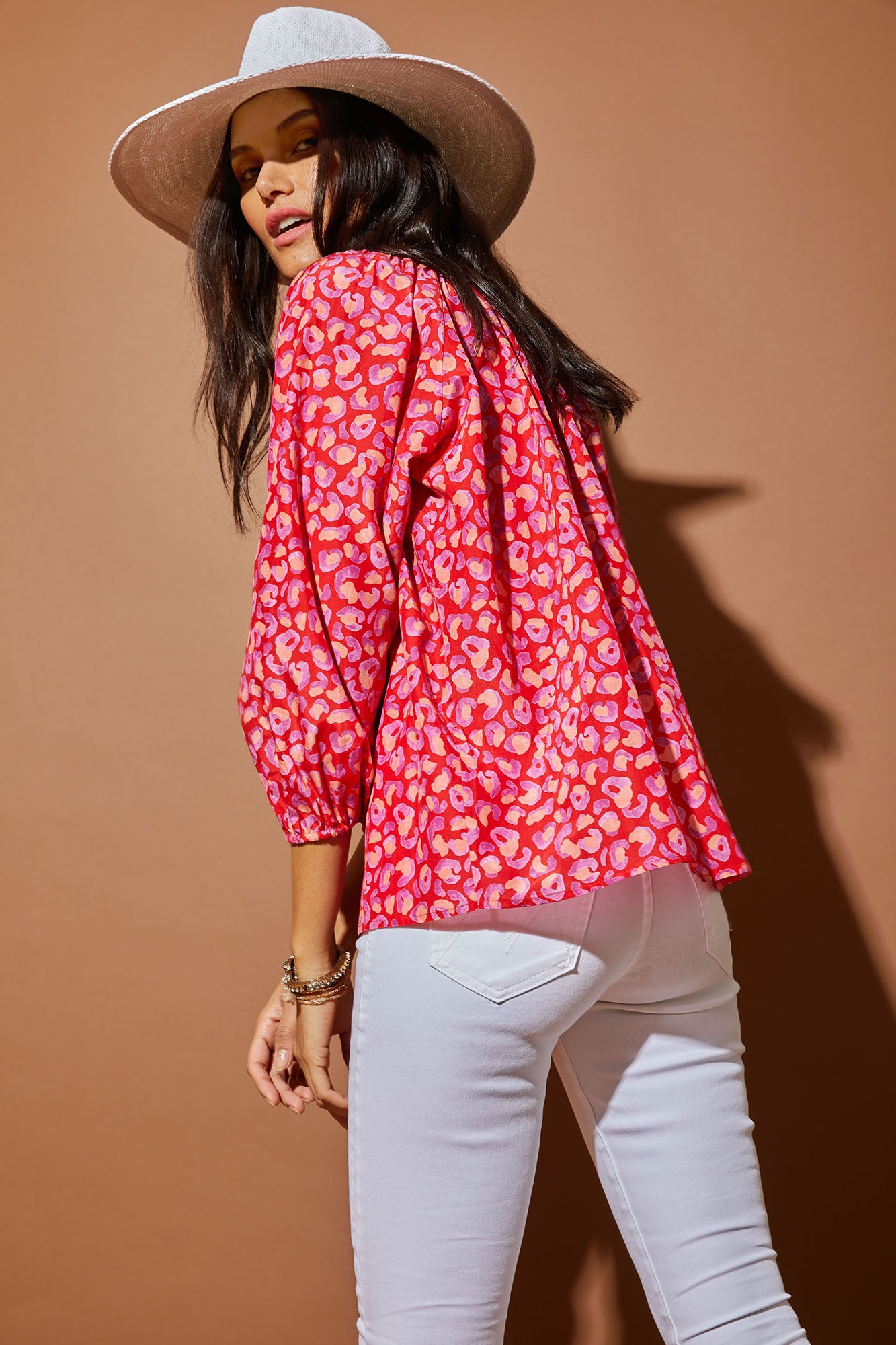 The Classic Blouse - Hugs and Kittens in Silk Cotton