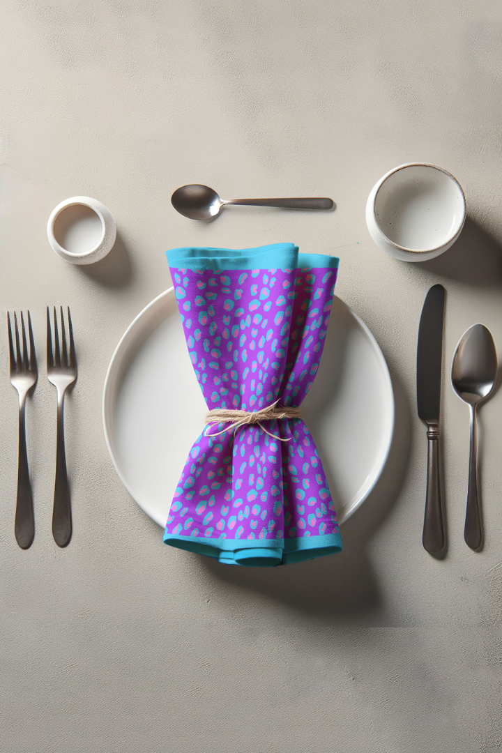 Playful Pink Leopard Napkin