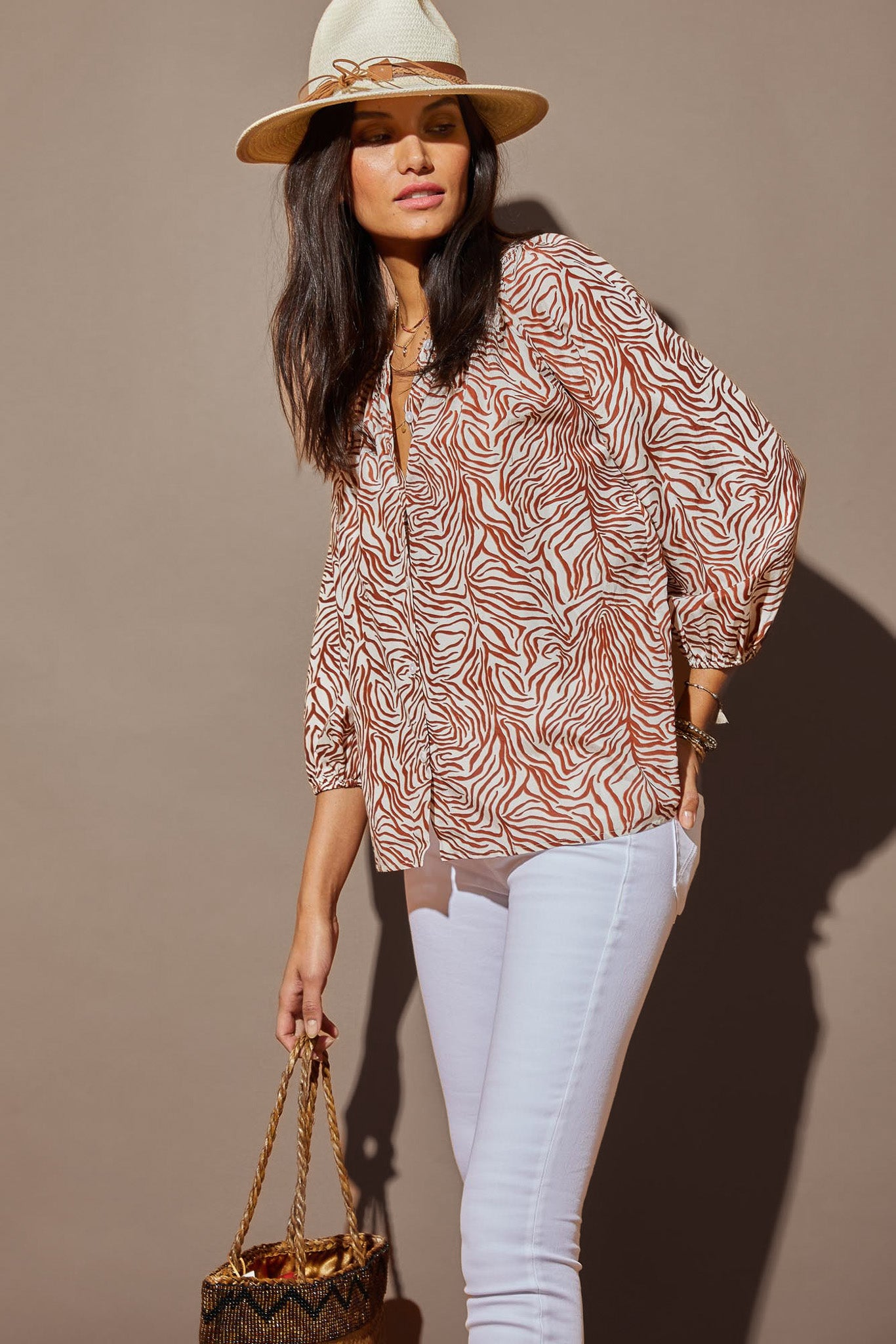 The Classic Blouse | White Tiger