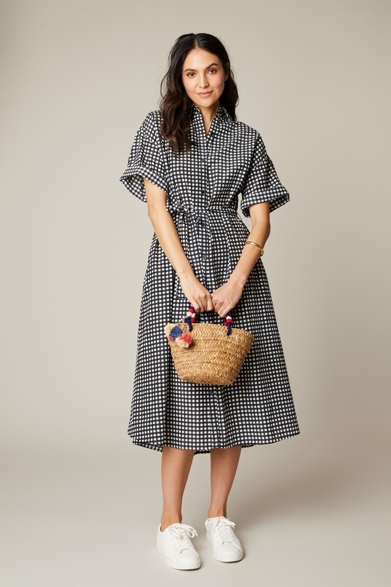 Sarah Shirtdress | Black Gingham