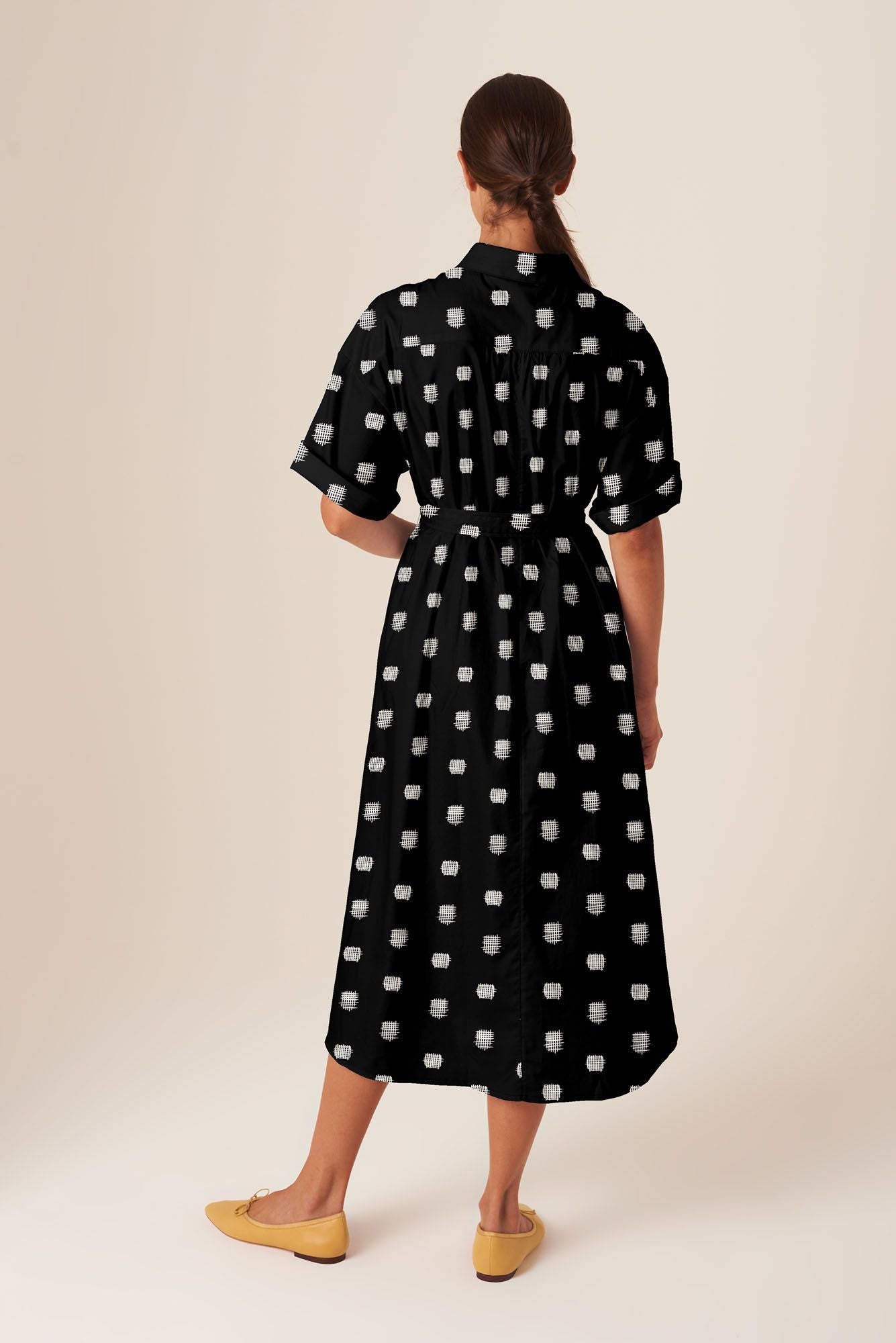 Sarah Shirtdress | Black Cross Stitch