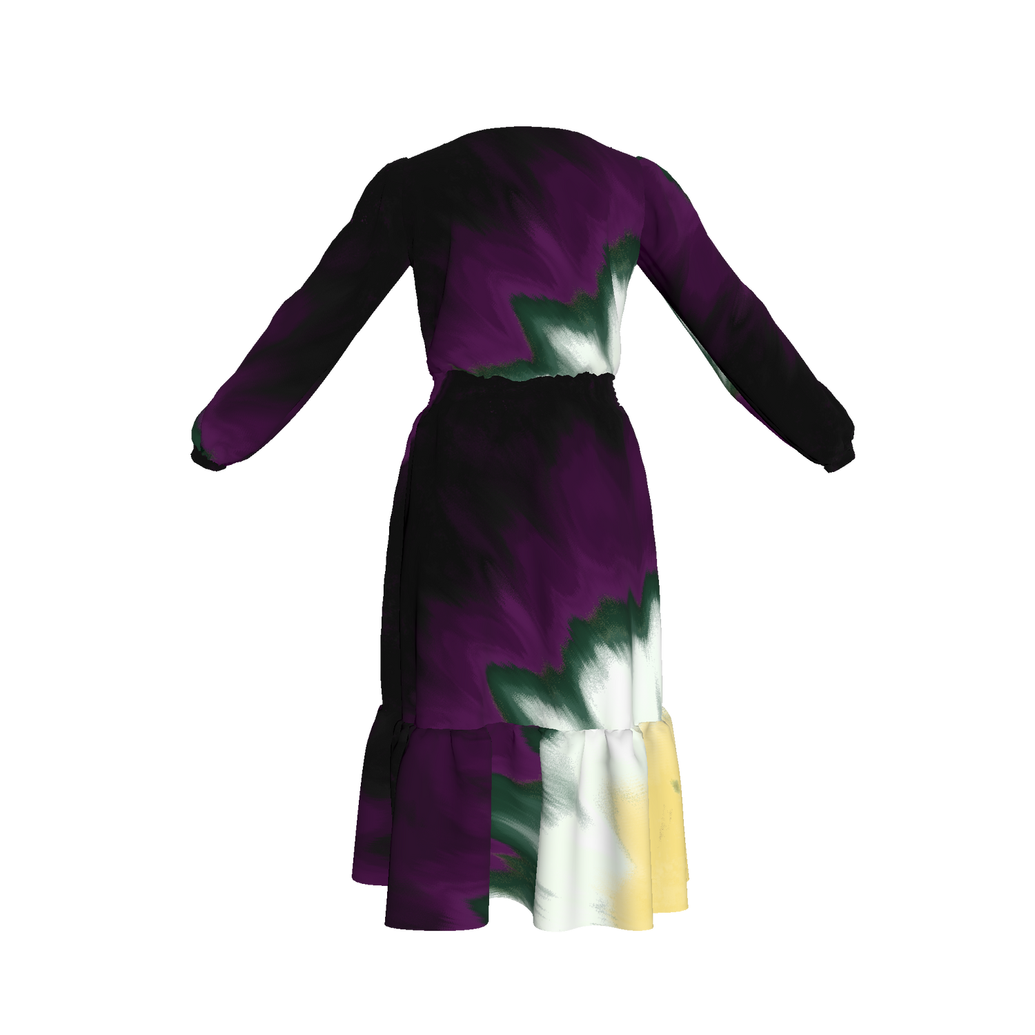 Juliette Dress | Purple Tie Dye