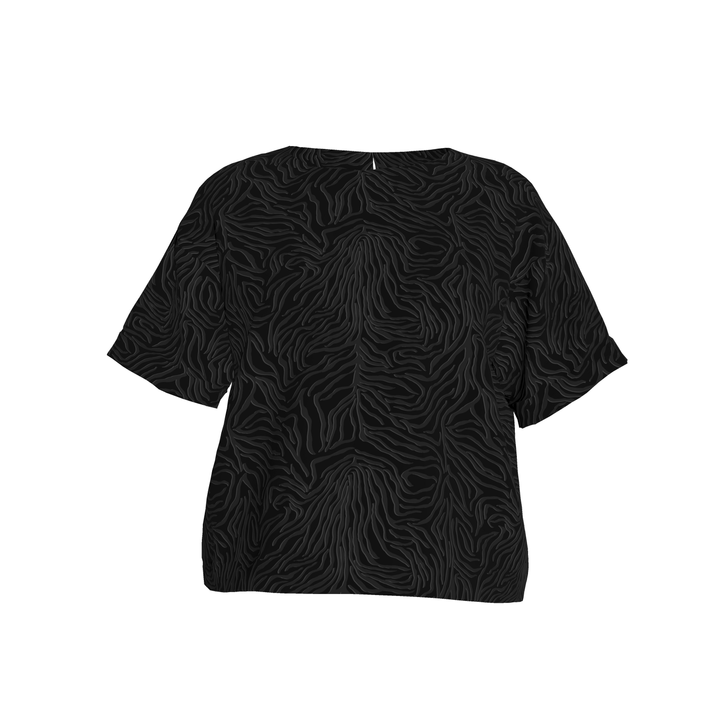 Eden Silk Tee | Black Tiger