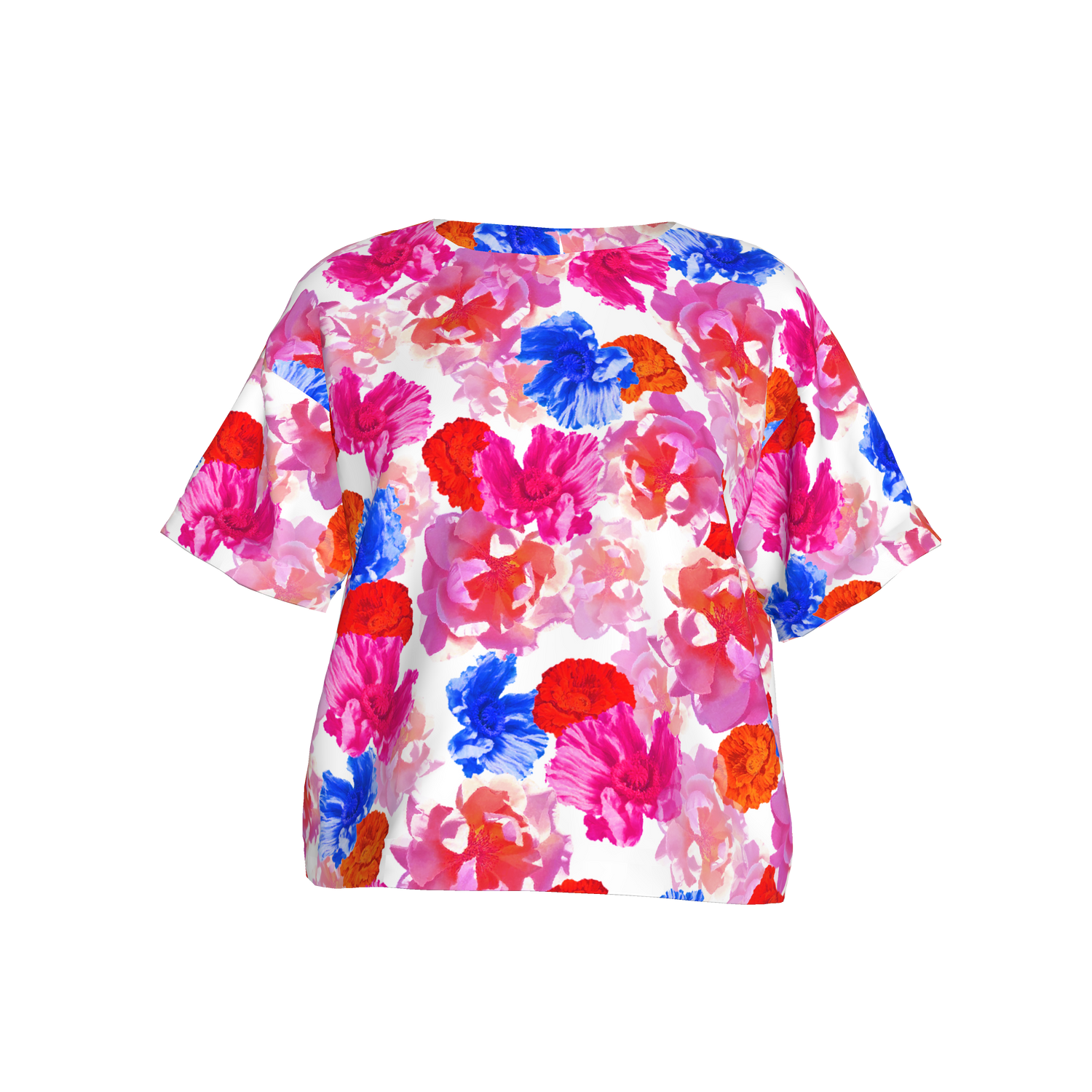 Eden Silk Tee| Ella's Pink Bouquet