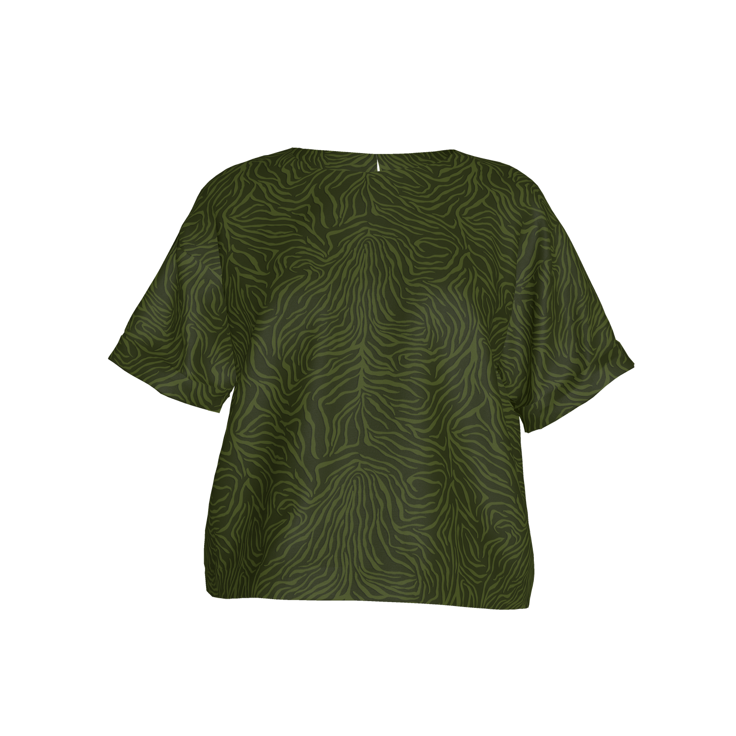 Eden Silk Tee | Forest Tiger