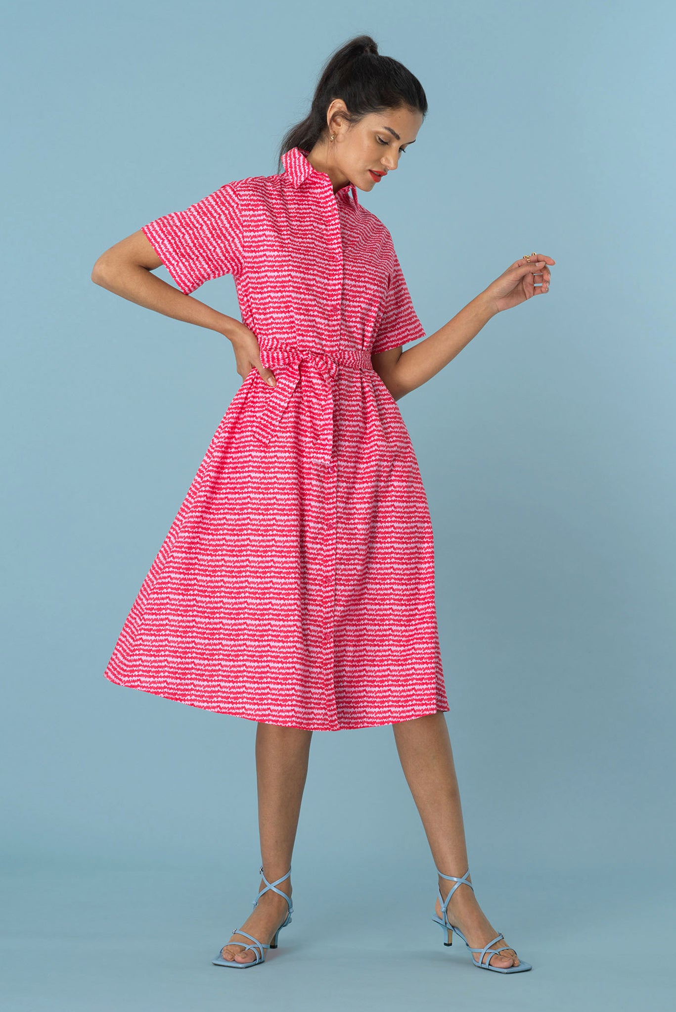 Sarah Shirtdress | Raspberry Sound