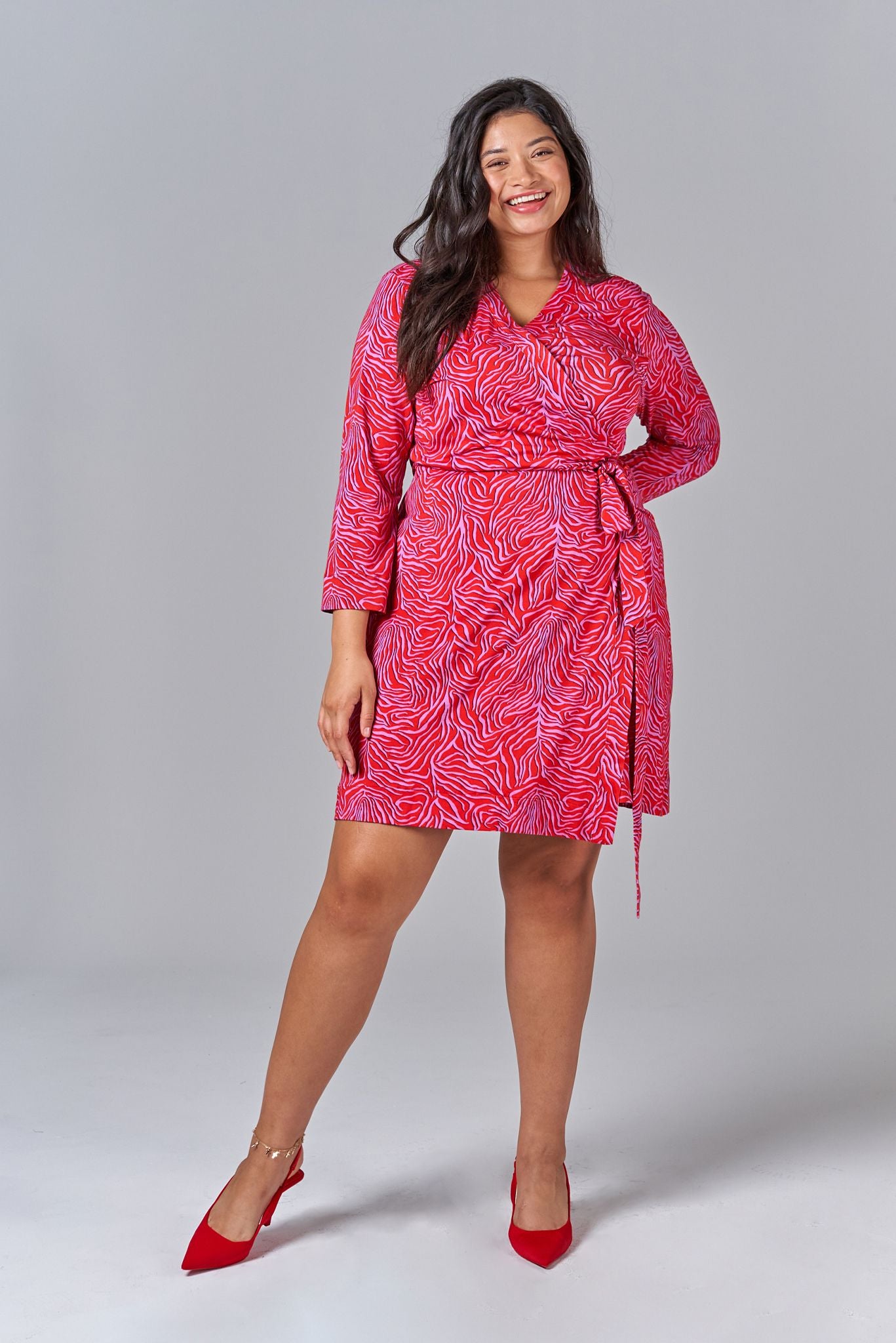 Rachel Wrap Dress | Purple Punch