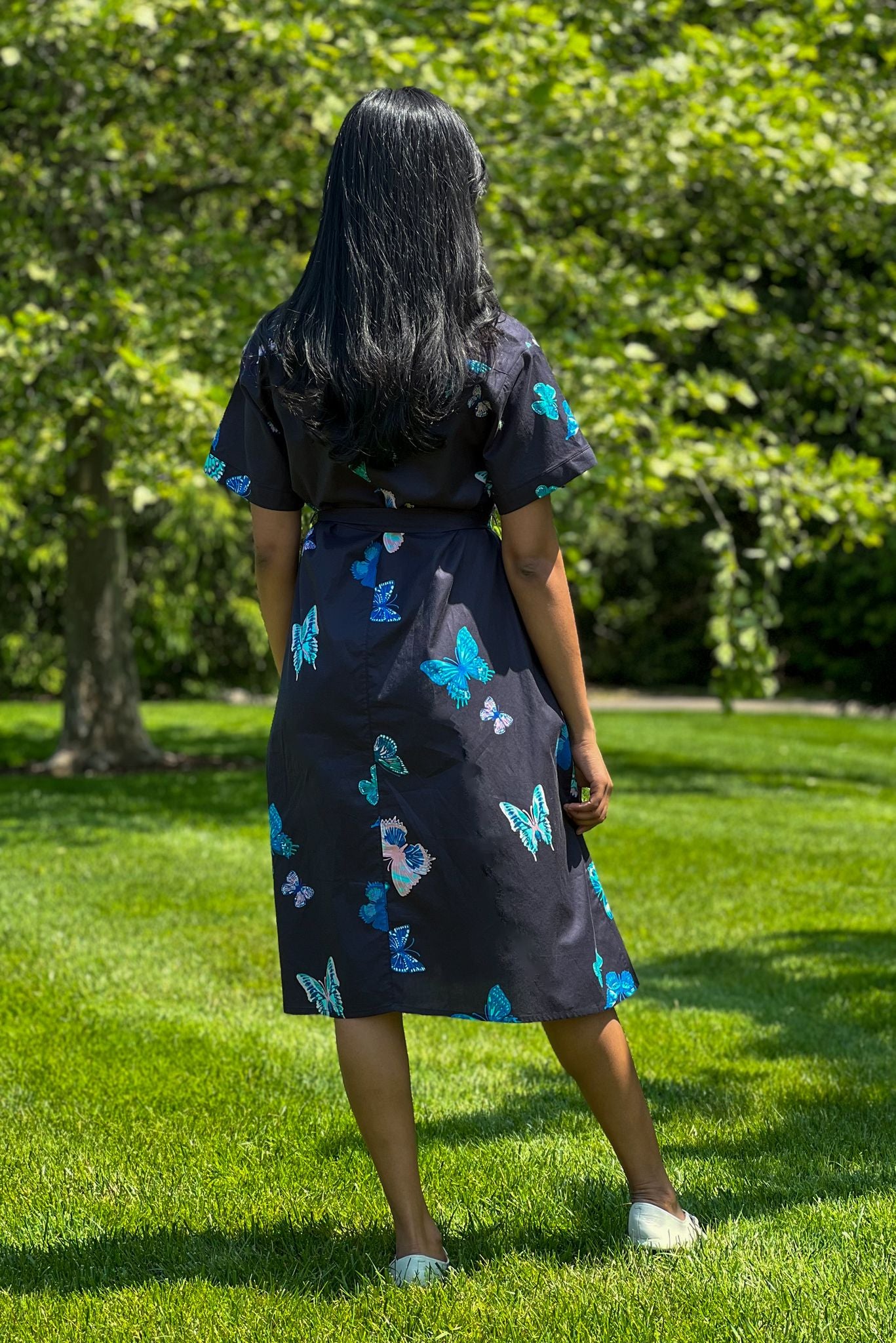 Sarah Shirtdress | Fluttering Butterflies