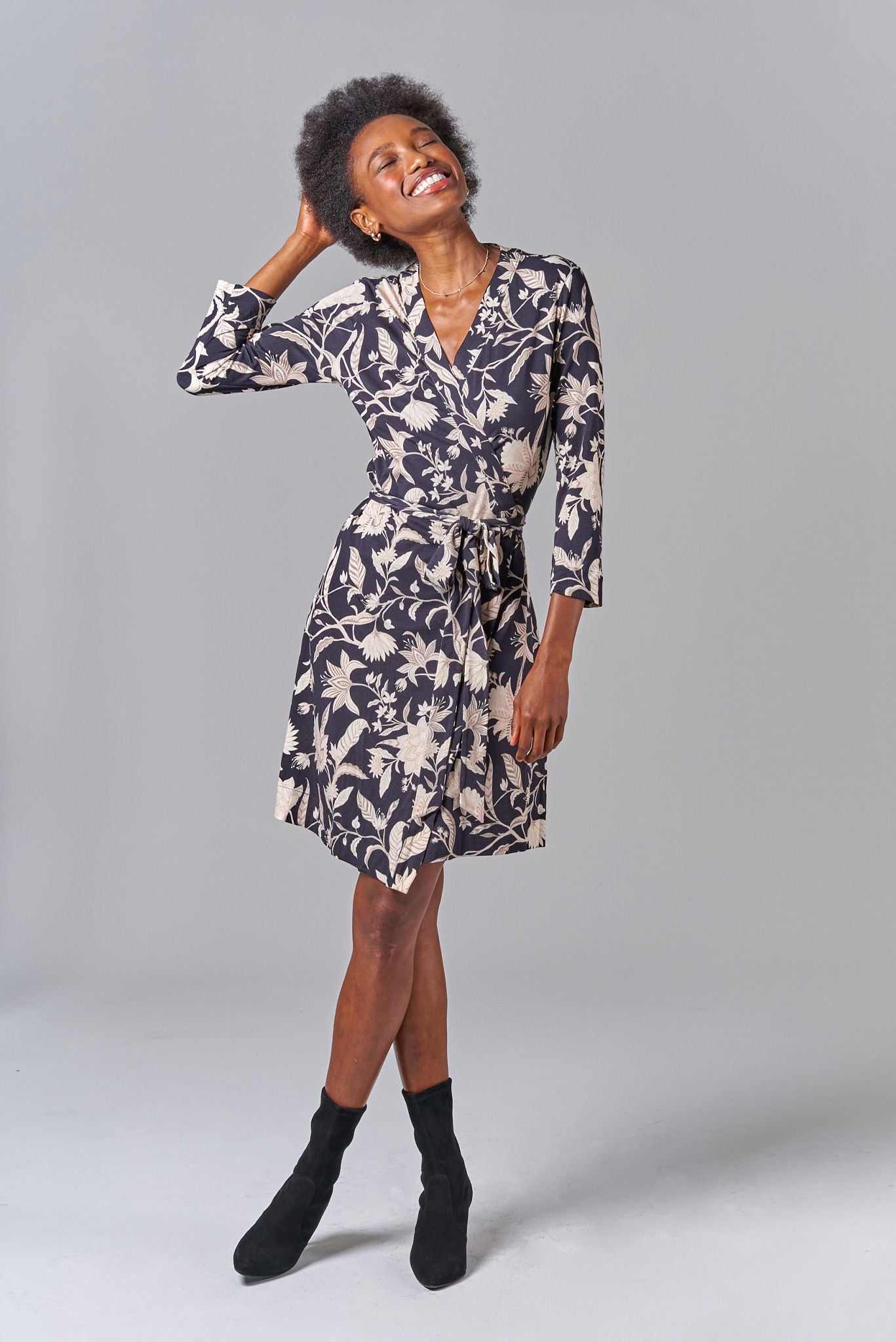 Rachel Wrap Dress | Black Wallflower