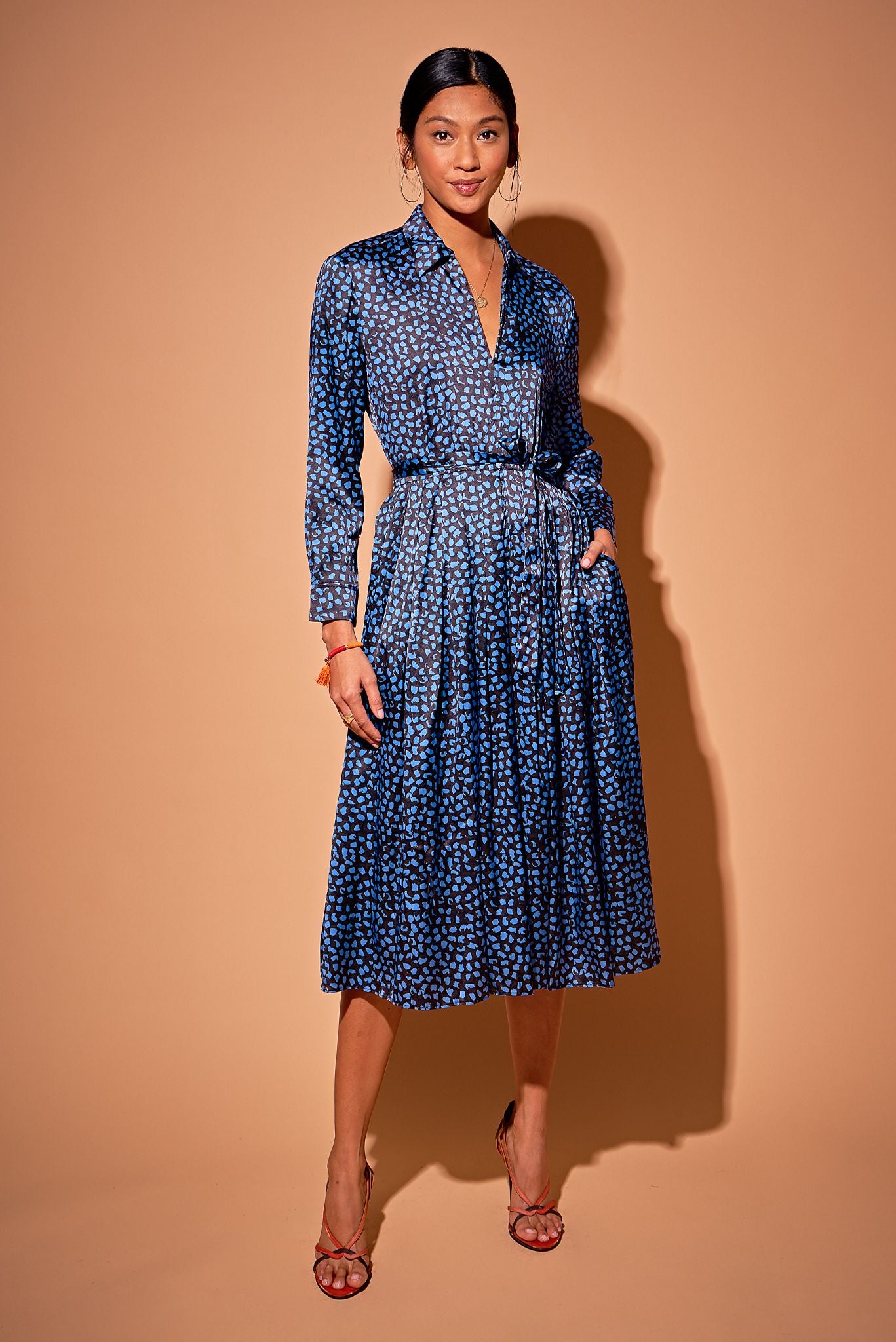 Allyson Dress | Cornflower Spots